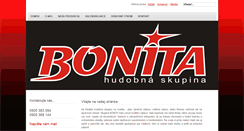 Desktop Screenshot of bonita-music.sk