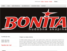Tablet Screenshot of bonita-music.sk